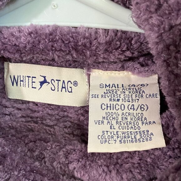 Vintage Cozy Turtleneck Sweater Womens S Purple Vibrant Academia Apres Ski Soft - Picture 4 of 5